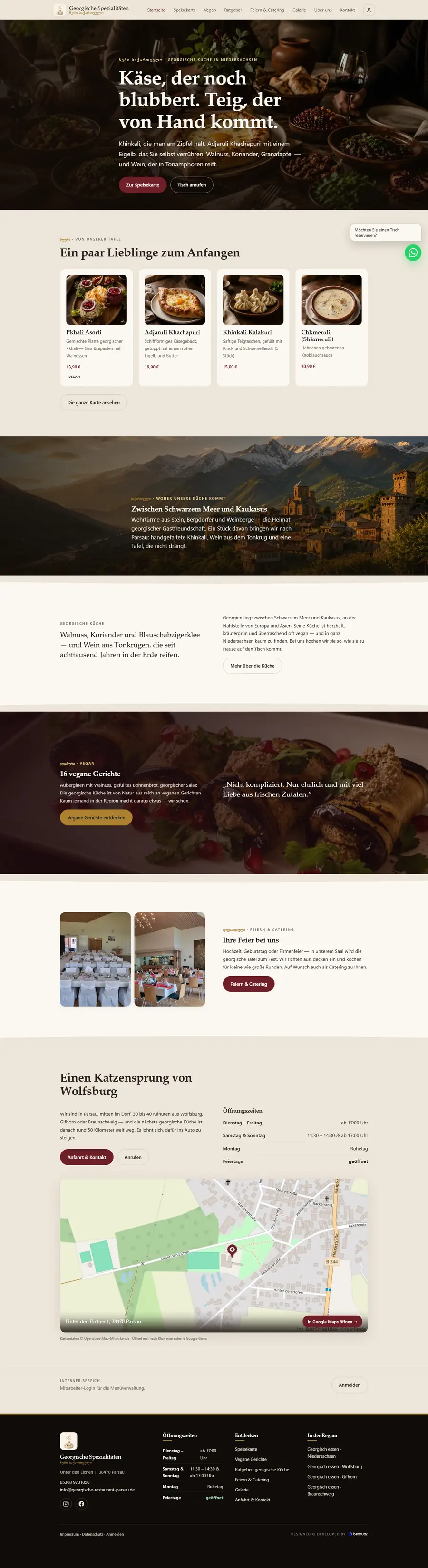 Startseite von georgische-restaurant-parsau.de