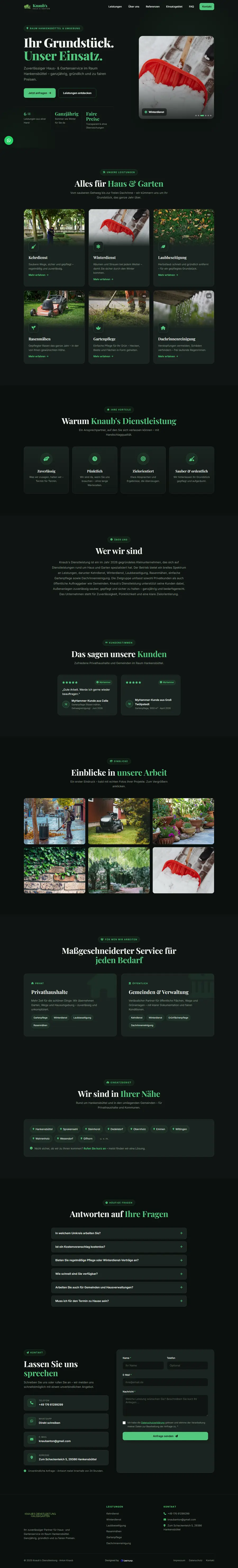 Screenshot der Website knaubs-dienstleistung.de