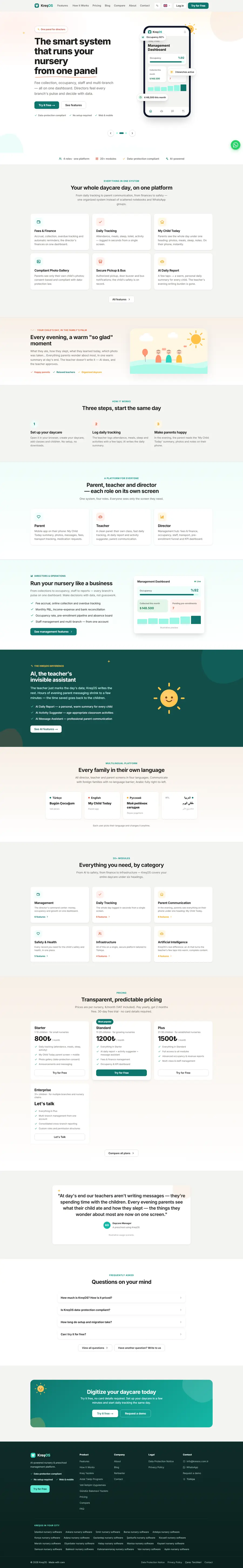 Screenshot der Website kresos.com.tr
