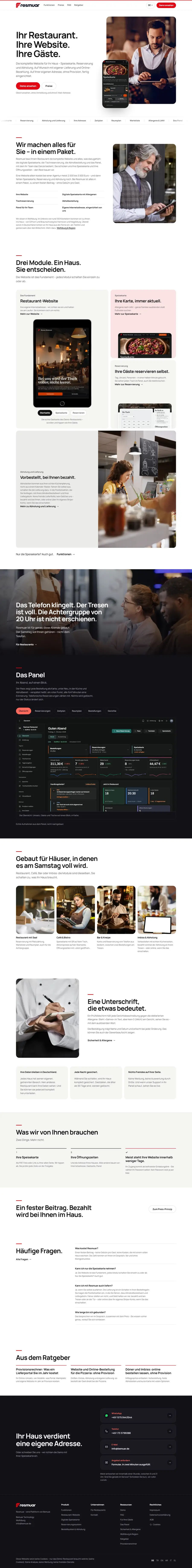 Screenshot der Website resmuar.de